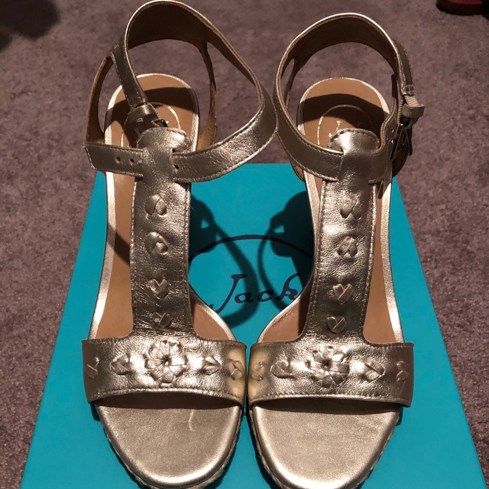 New in Box Jack Rogers Wedges Size 7.5
